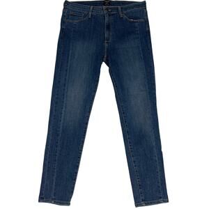 Just Black Denim Jeans Classic Straight Size 31 Medium Wash Double Seam Designer